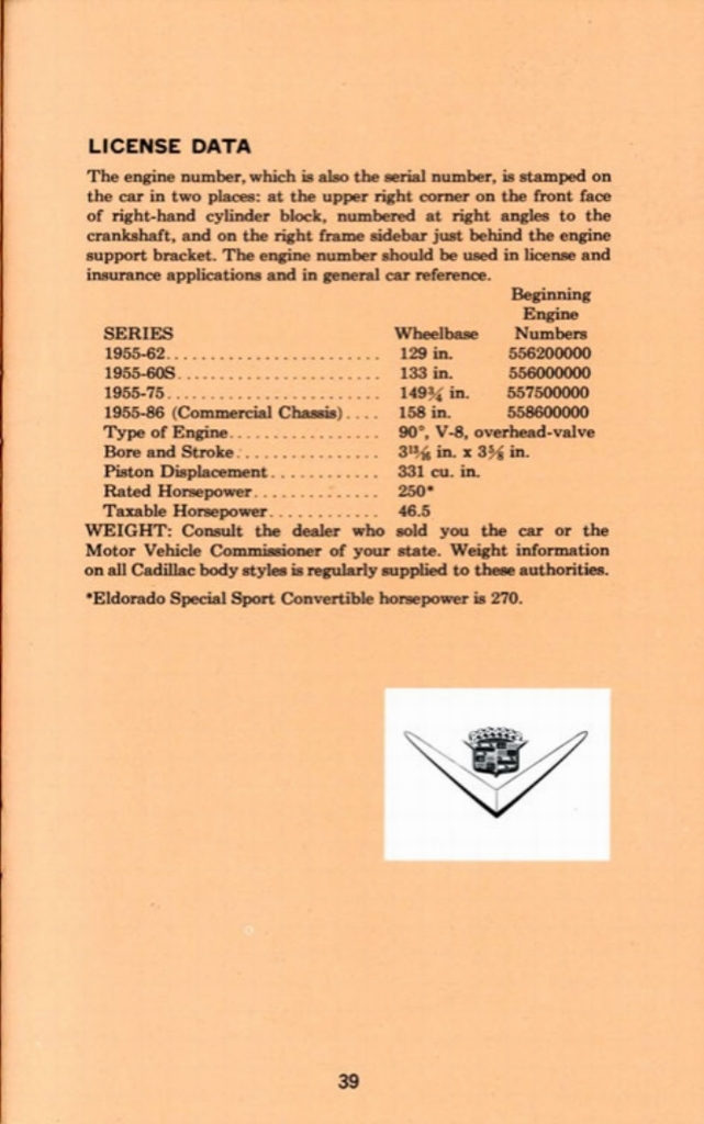 1955 Cadillac Owners Manual Page 10